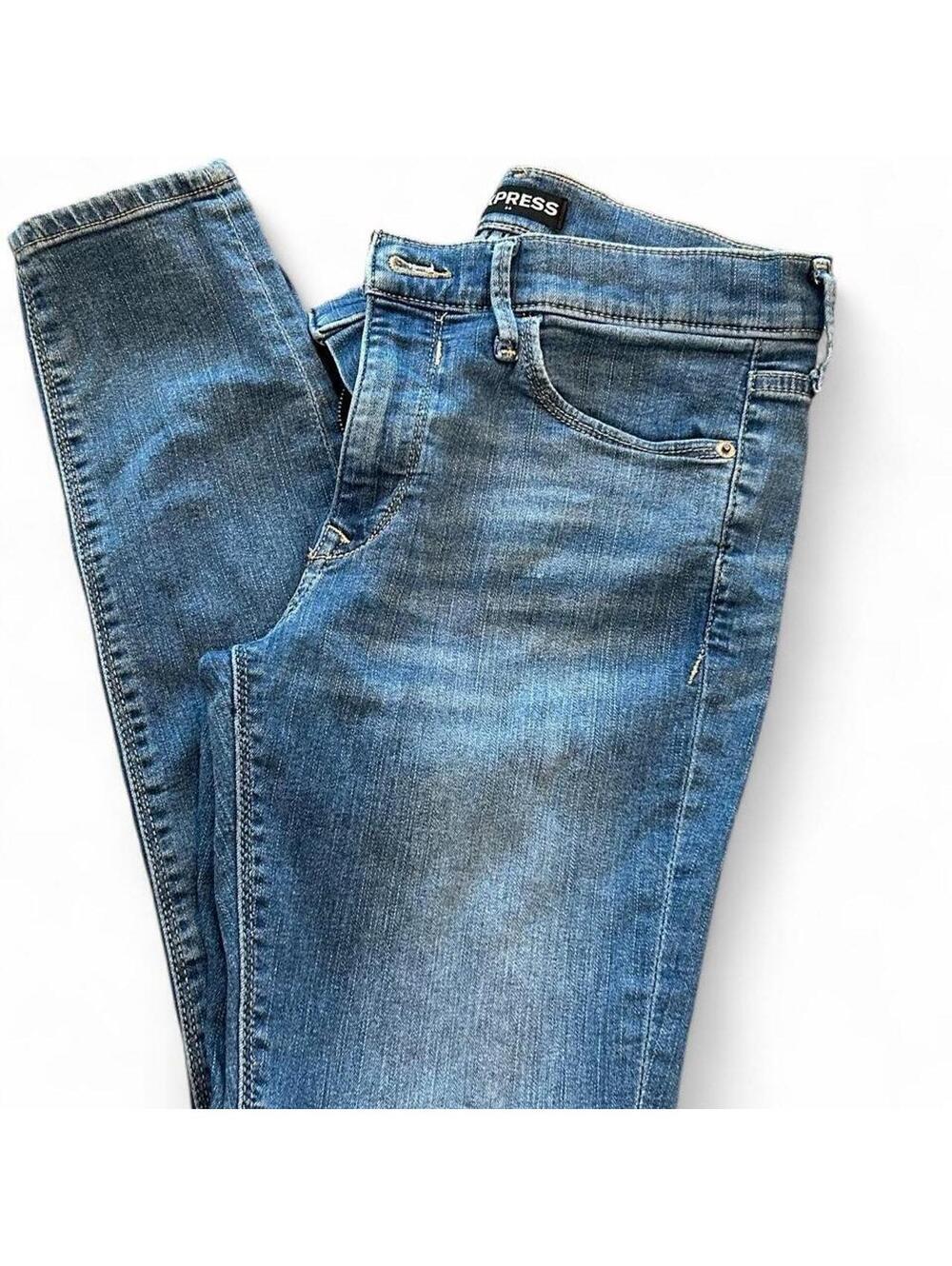 Express Mid Rise Blue Legging Jeans Size 4S